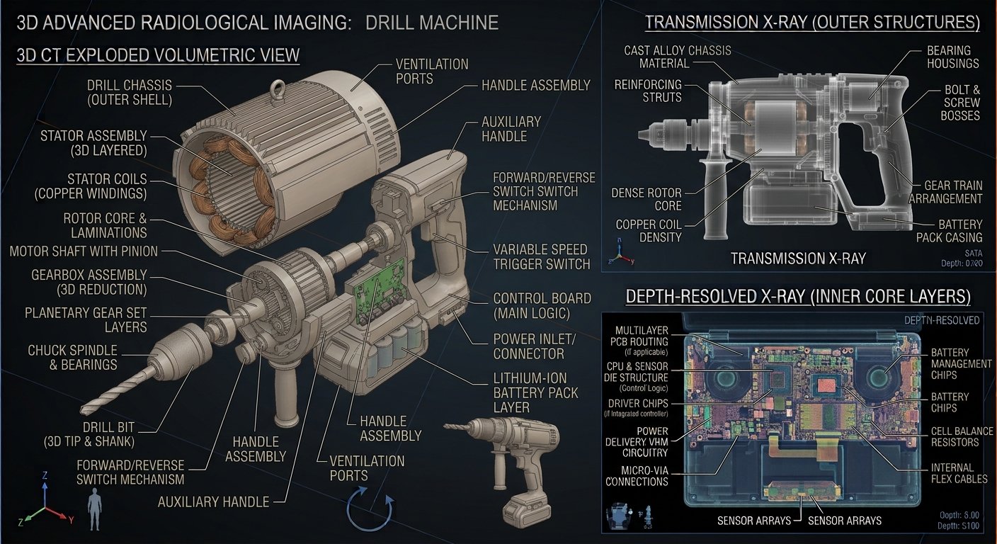 Drill Machine X-Ray